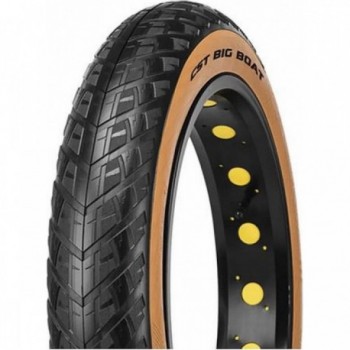 20' x 4.00 (100-406) Black/Para CTC-06 Rigid Bicycle Tire - 1