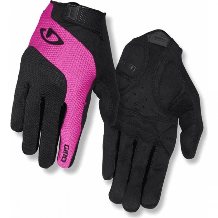 Women's Long Gloves Tessa Gel Black/Pink Size M - Summer Cycling Comfort - 1