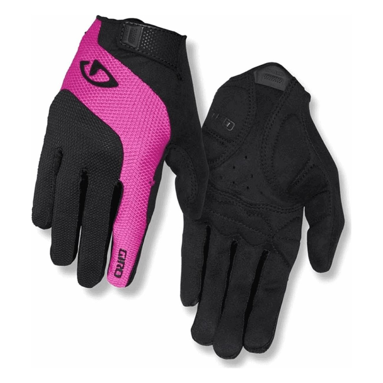 Women's Long Gloves Tessa Gel Black/Pink Size M - Summer Cycling Comfort - 1