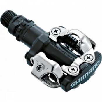 Shimano PD-M520 Black MTB SPD Pedals with SM-SH51 Cleats, 380g - 1