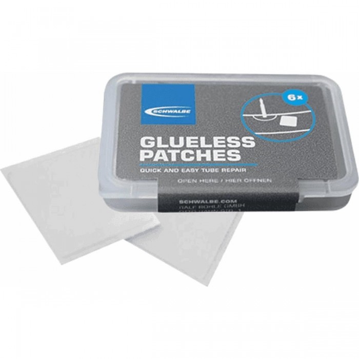 Schwalbe Self-Adhesive Patches for Punctures - Compatible with Aerothan Tubes, 6 Pack - 1