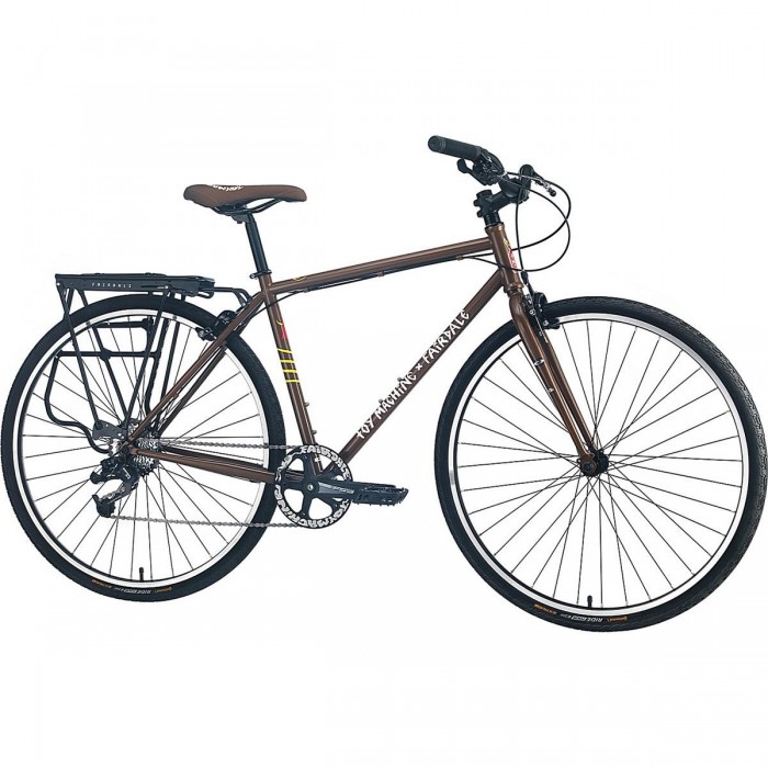 Juguete de bicicleta Fairdale Lookfar L Braun con marco de acero - 1