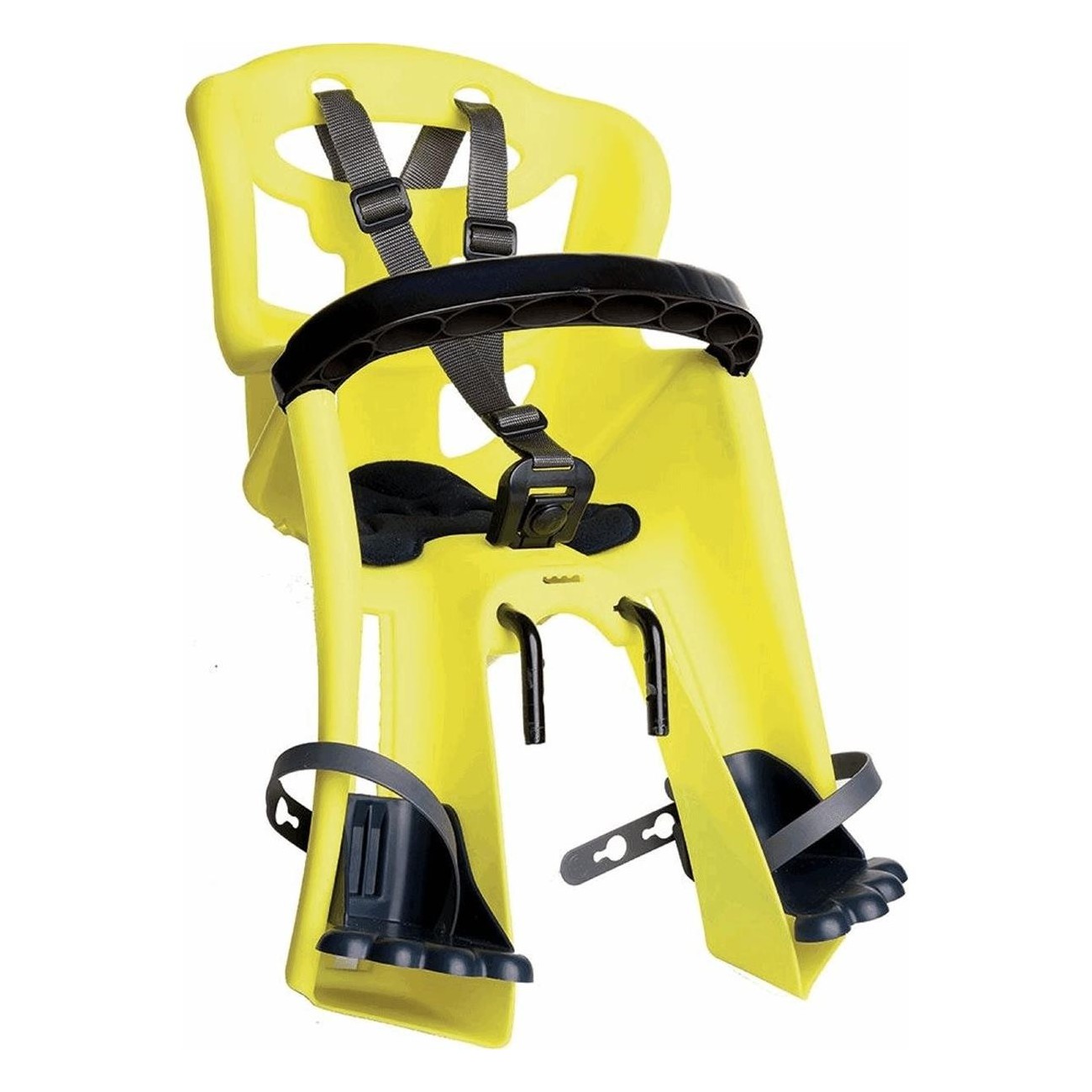 Siège Avant de Vélo TATOO Handlefix avec Poignée Jaune Réfléchissante, 15 kg - BELLELLI - 1