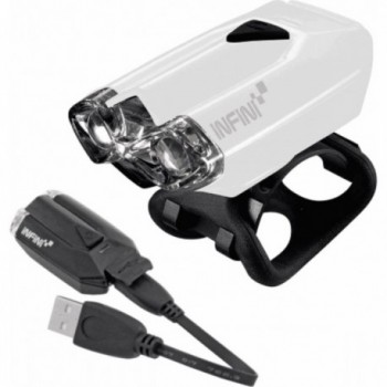 Wiederaufladbares Vorderlicht INFINI LAVA 2 LED 80 Lumen USB Weiß - 1