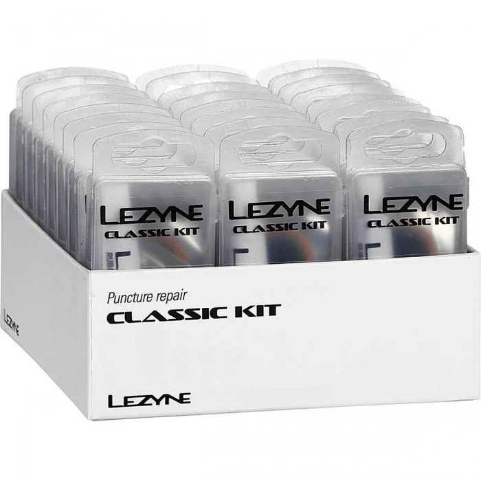 Kit de Reparación Lezyne Classic con Expositor de 24 Piezas - Ideal para Ciclistas - 1