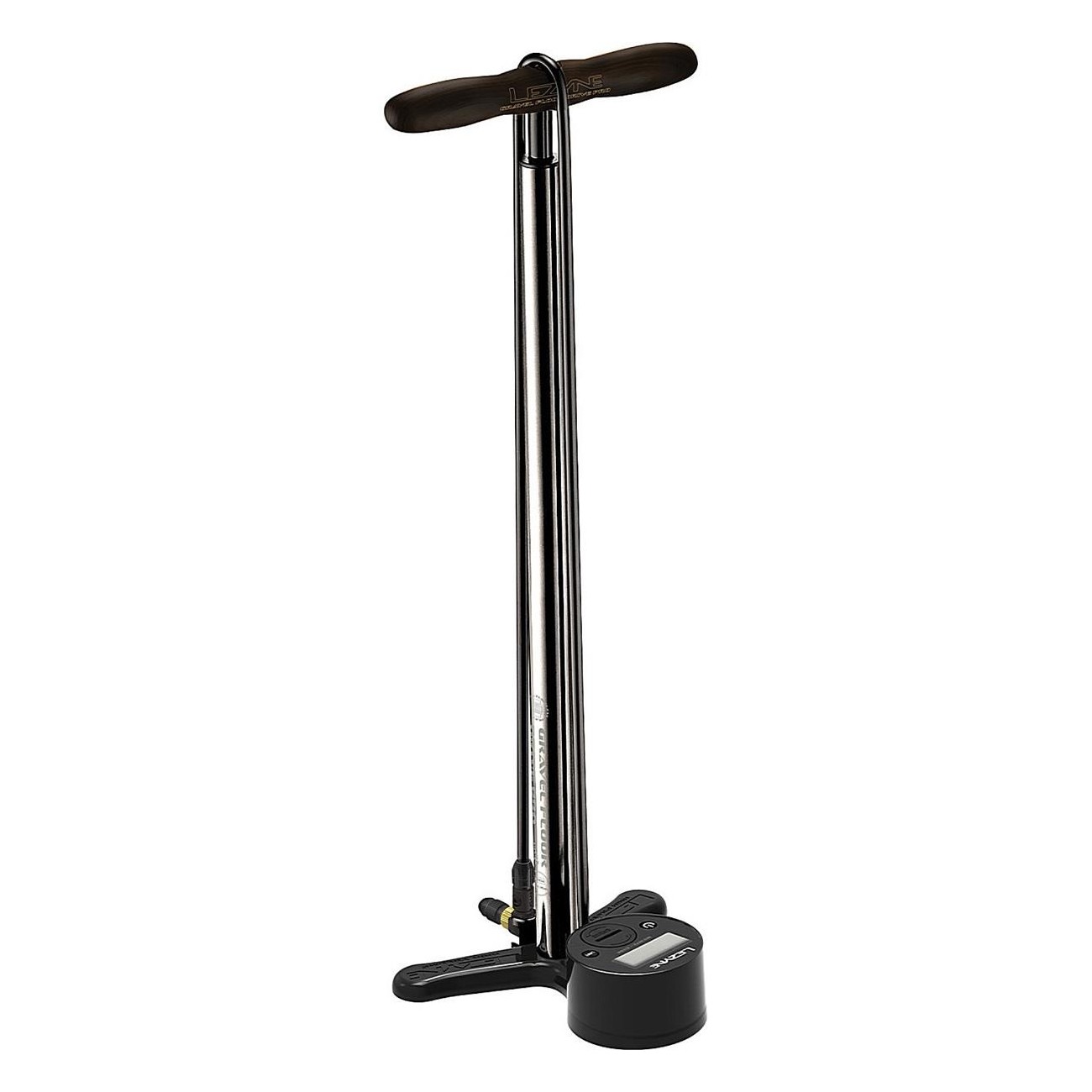 Lezyne Gravel Digital Drive Pro Floor Pump with Digital Gauge Silver - 1