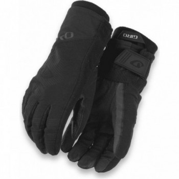 Black Long Winter Gloves Size M - Touchscreen and Waterproof with Recycled Fiber - 1