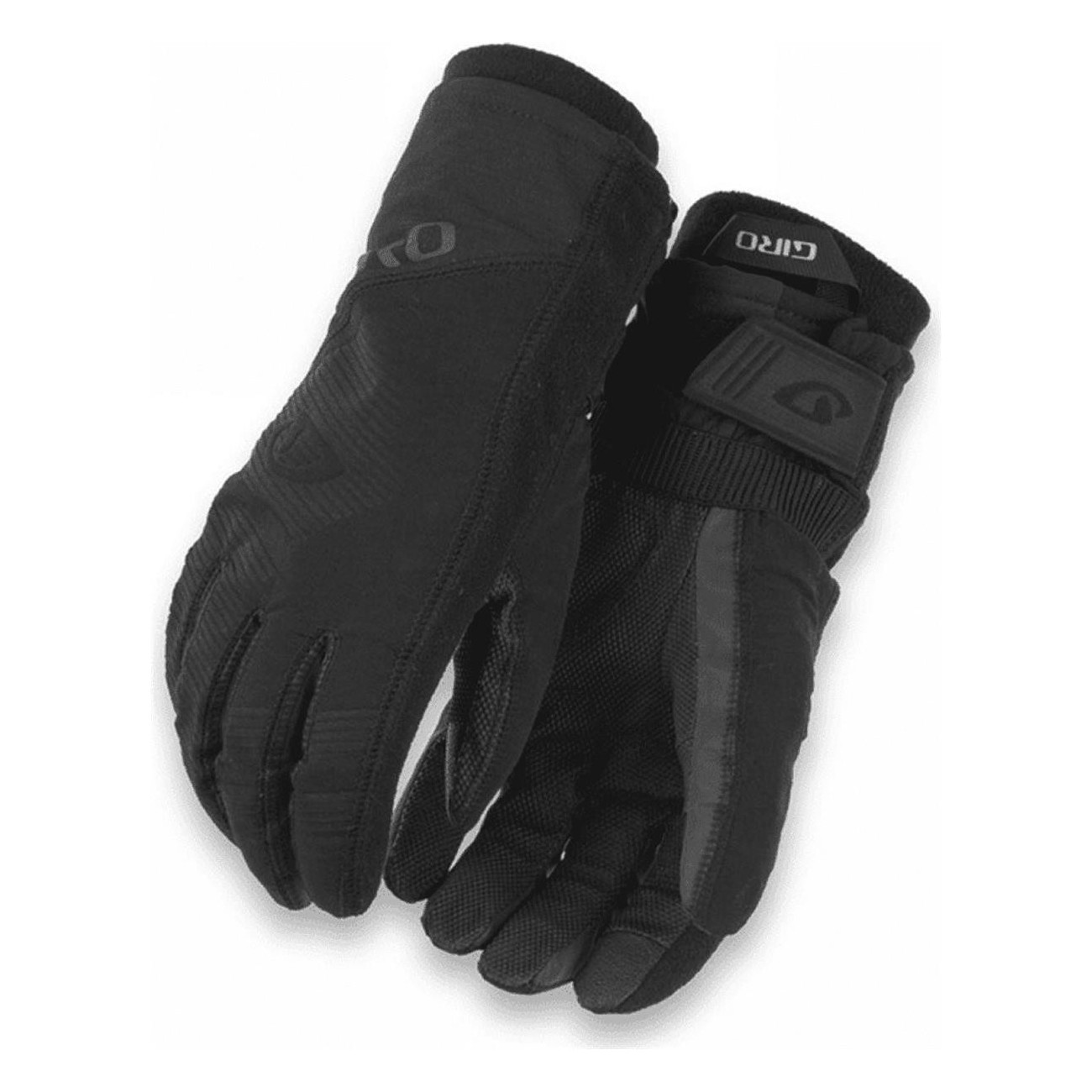 Black Long Winter Gloves Size M - Touchscreen and Waterproof with Recycled Fiber - 1