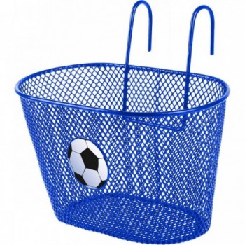 Blue Metal Wire Basket for Kids - Size 24x15x14.5 cm - 1