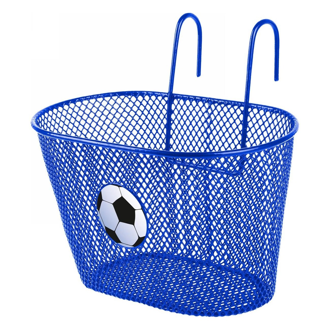 Blue Metal Wire Basket for Kids - Size 24x15x14.5 cm - 1