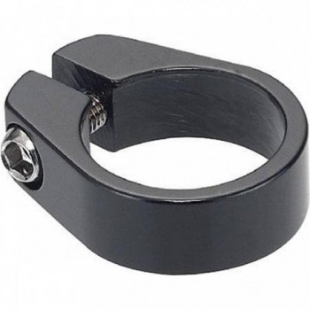 Collarín de Silla de Corsa 31.8 mm en Aluminio Negro, Altura 14 mm - 1