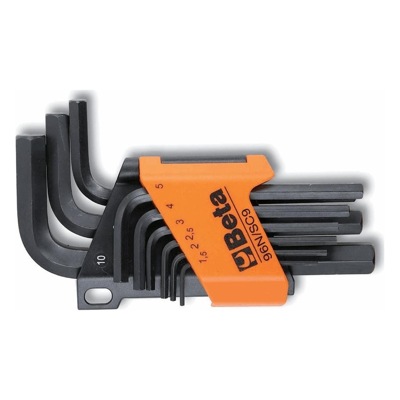 Beta Short Hex Key Set 9 Pieces 1.5-10mm Black - 1