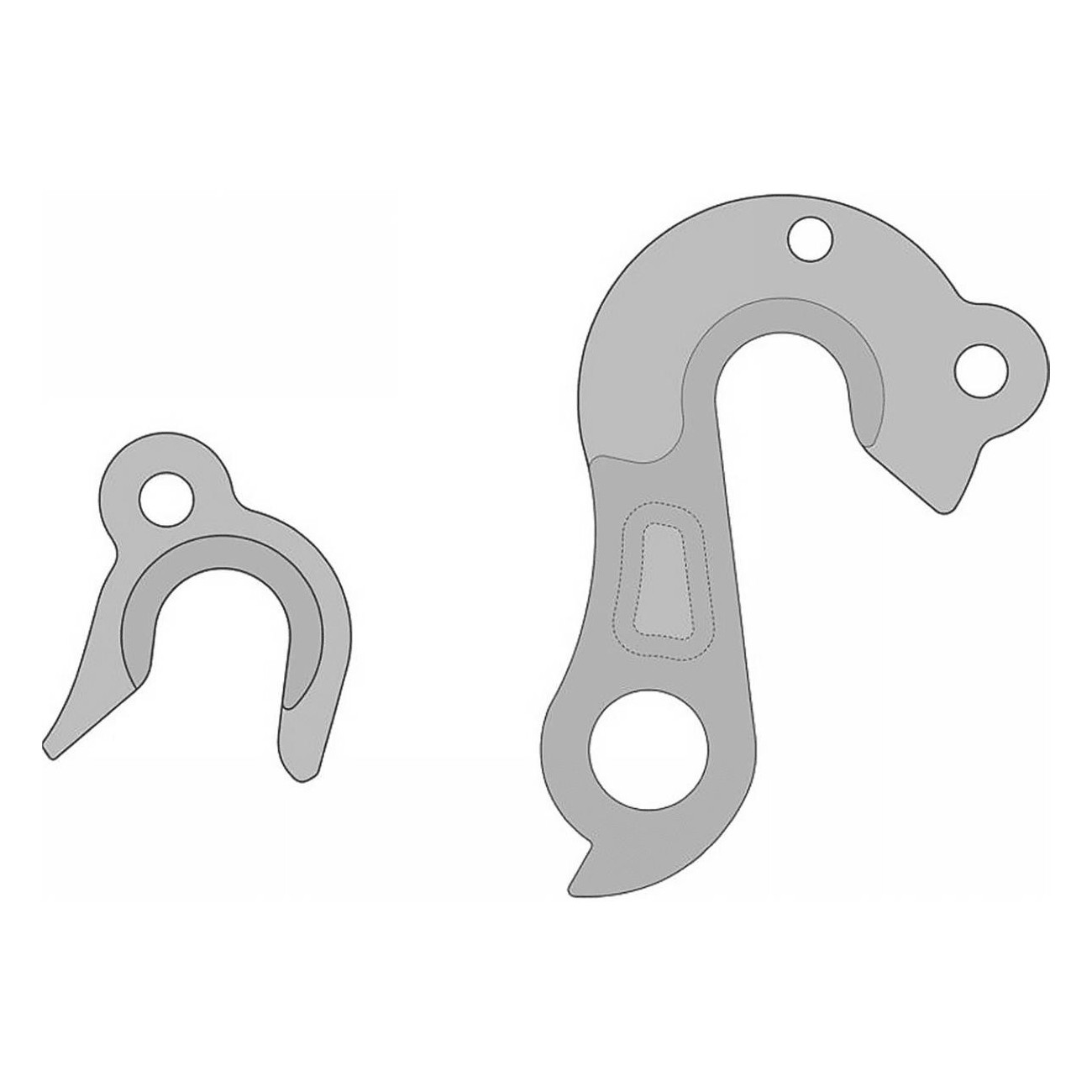 Kross DP-71 Derailleur Hanger in CNC Aluminum Compatible with Esker and Pulso - 1