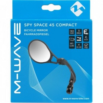 M-Wave Spy Space 45 Compact Bicycle Mirror Left for 22.2 mm Handlebar - 3