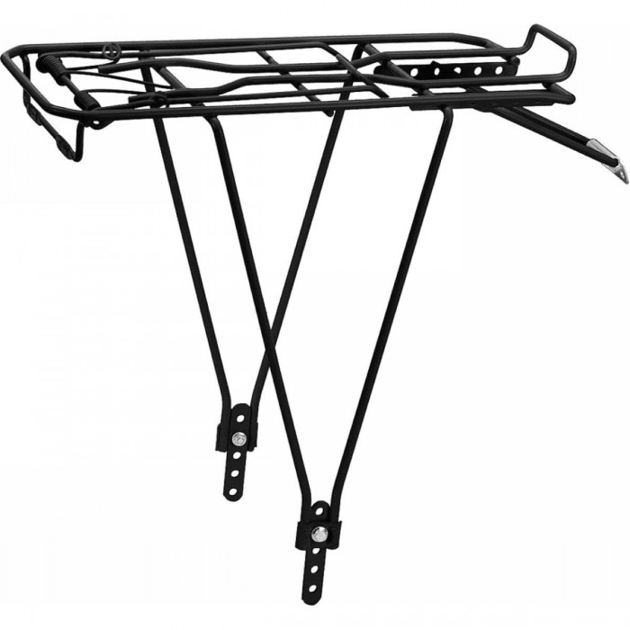 Adjustable Black Iron Rear Rack for 24/28' Bikes, Load Capacity 25 kg - 1