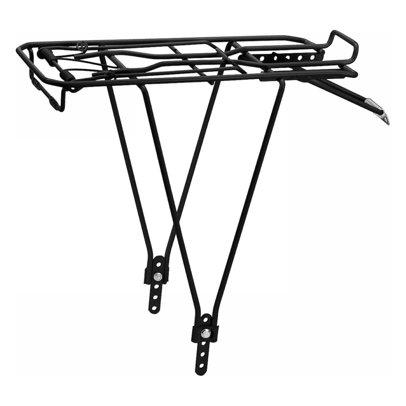 Adjustable Black Iron Rear Rack for 24/28' Bikes, Load Capacity 25 kg - 1