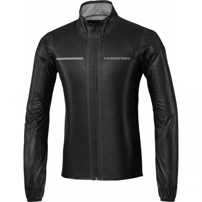 Chaqueta Impermeable Antiviento Nano Rain Correr Negra - Talla L - 1