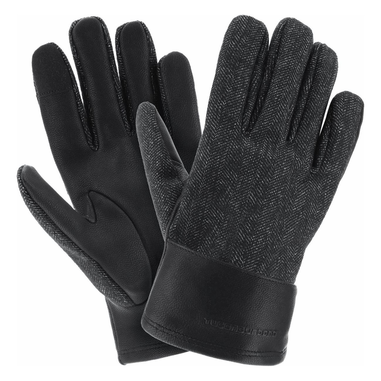 Urban Classic Black Spiked Bike Glove XL with Waterproof Mitten - 1