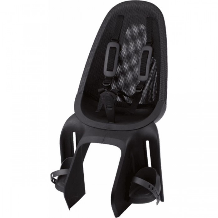 Seggiolino Posteriore Qibbel Air Nero per Portapacco, Ergonomico e Sicuro fino a 25 kg - 1 - Seggiolini - 8712864439002