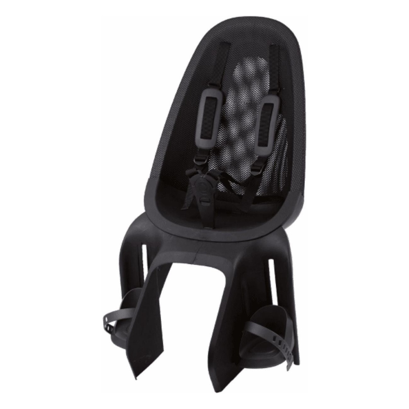 Qibbel Air Black Rear Seat for Rack, Ergonomic and Safe up to 25 kg - 1