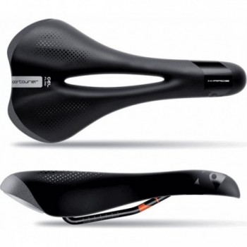 Selle X-Race Gel Flow 140x272mm Noir Mat, Légère et Confortable - 370g - 1