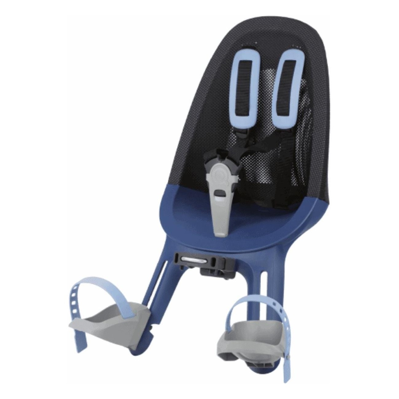 Qibbel Air Front Seat Black/Blue for Bike, Up to 15 kg, Lightweight & Safe - 1