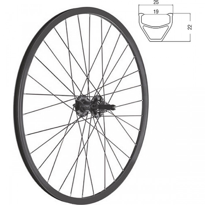 Ruota Posteriore MTB Kommando 2.0 Disc 29' 6 Fori Filetto 7-9V in Alluminio - 1 - Ruote complete - 