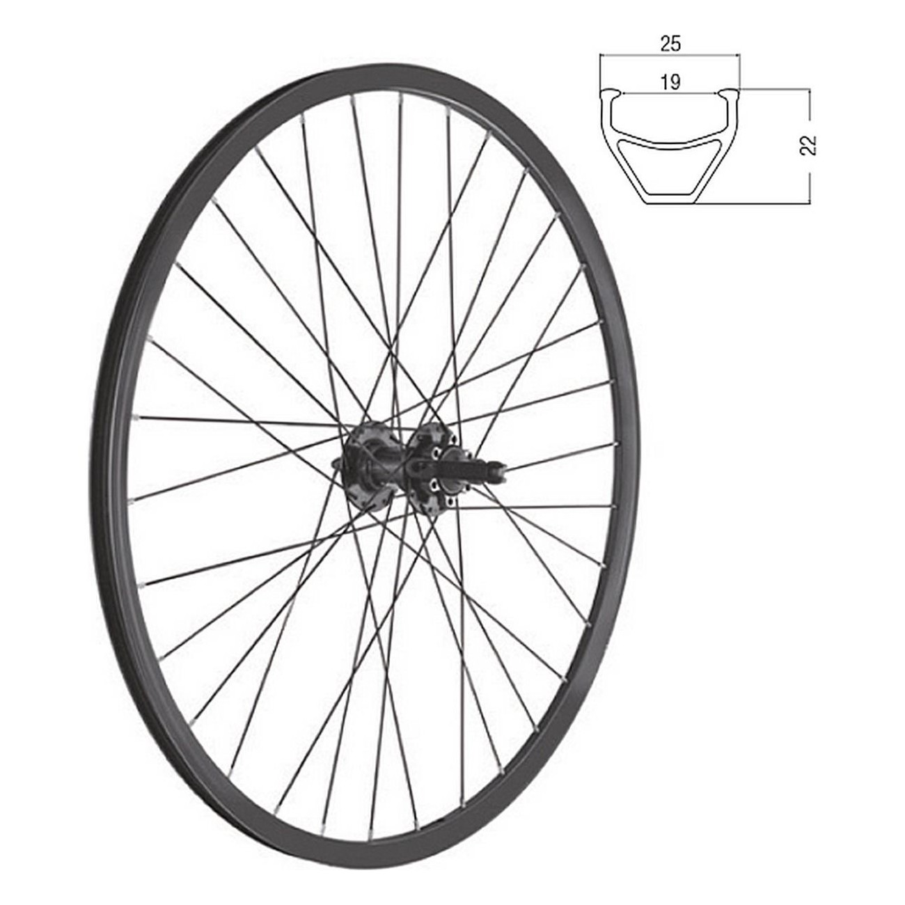 Ruota Posteriore MTB Kommando 2.0 Disc 29' 6 Fori Filetto 7-9V in Alluminio - 1 - Ruote complete - 