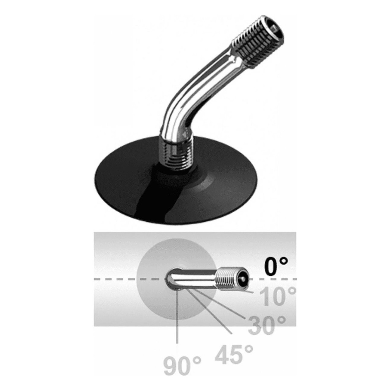 6x1/4 Air Chamber (32-86) with Auto Valve 0/45 Degrees DIN7768 - High Quality Standard - 1