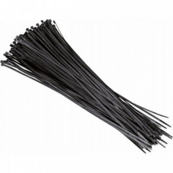 Black Nylon Cable Ties 4.5x290mm - Pack of 100, High Quality and Durable - 1