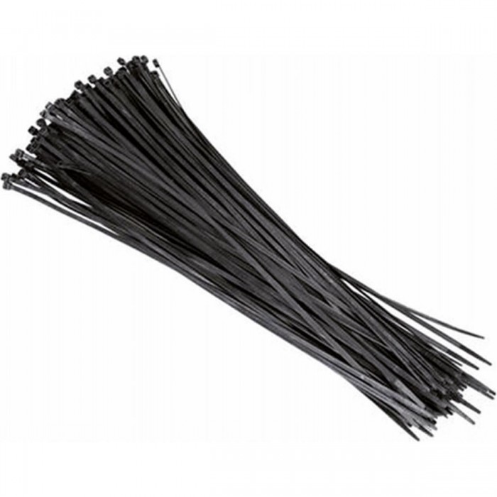 Black Nylon Cable Ties 4.5x290mm - Pack of 100, High Quality and Durable - 1