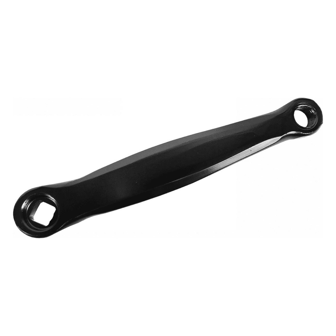 170mm Left Crank Arm in Black Steel for Square Axle - Reliable and Durable - 1