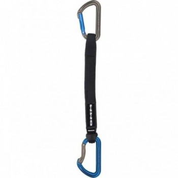 Sportlicher Karabiner Shadow Blau 25cm mit Nylonband und Keylock-Nase - 113g, Einzel - 1