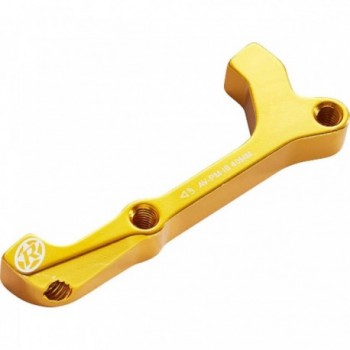 Adattatore Disco Freno IS-PM 180 mm AVID HR in Alluminio Oro per Bicicletta - 1 - Adattatori - 4717480160334