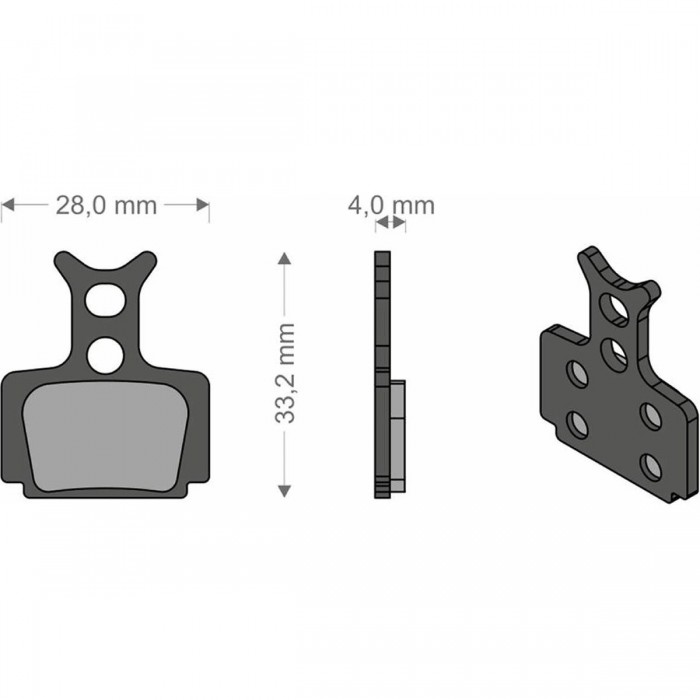 Brenta Organic Brake Pads for Formula T1 R1 Mega RX Cura - Excellent Performance - 1