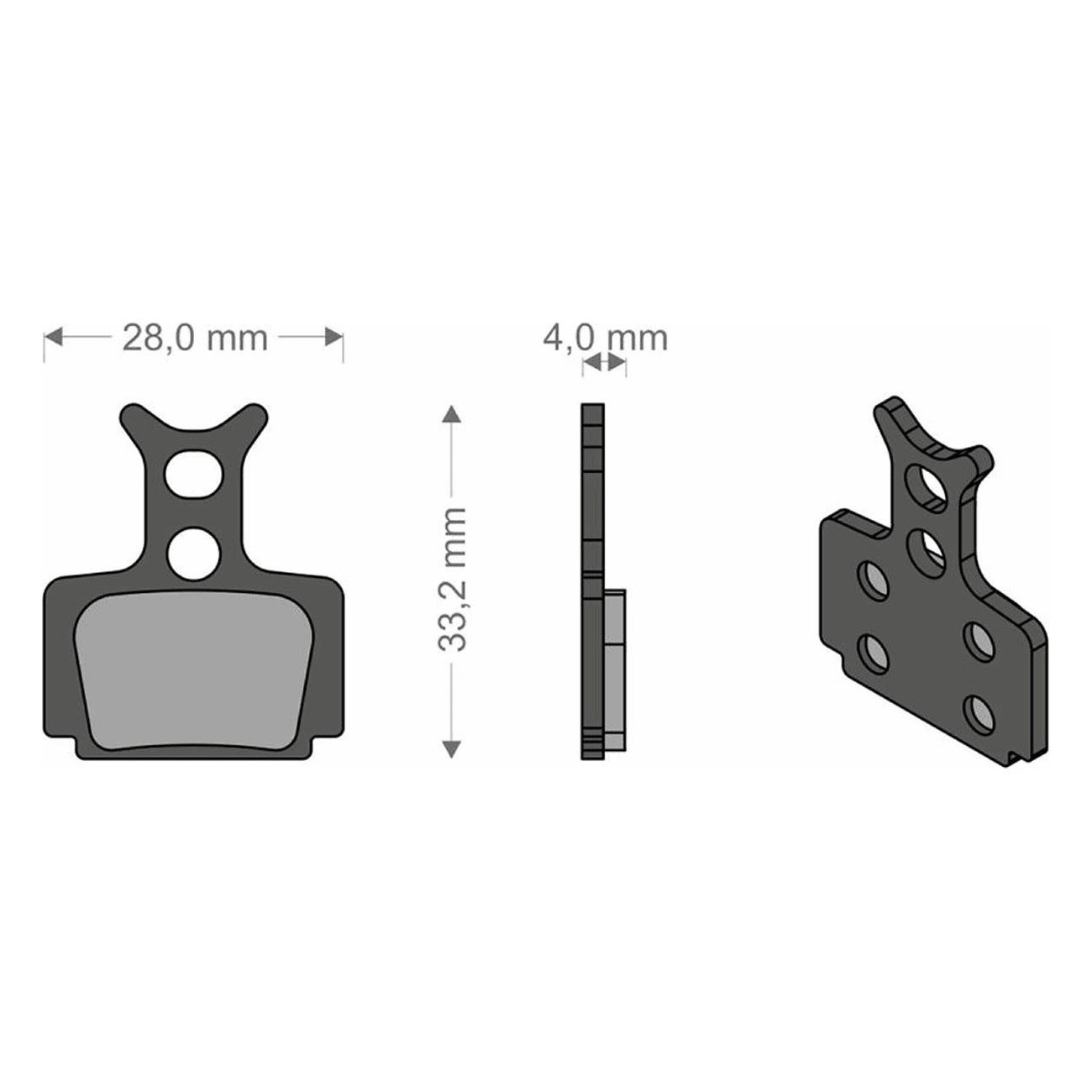 Brenta Organic Brake Pads for Formula T1 R1 Mega RX Cura - Excellent Performance - 1