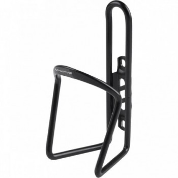 Black Anodized Aluminum Bottle Cage 6 mm with M-Wave Logo - 1