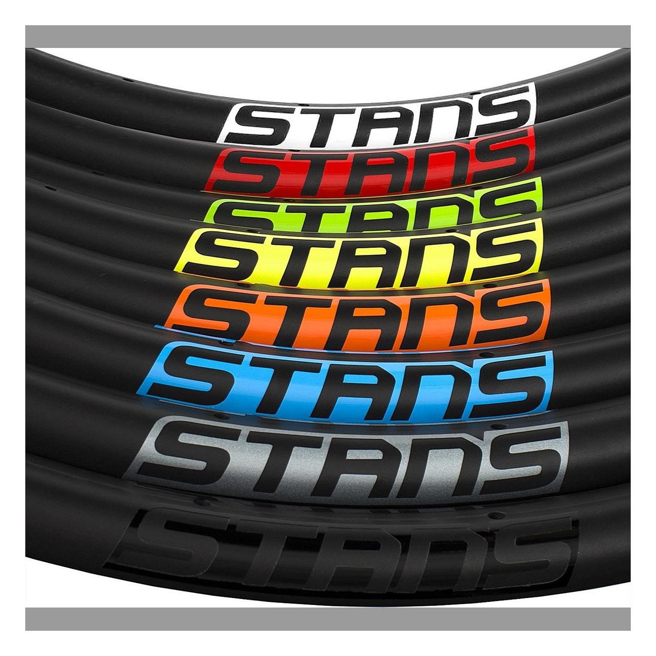 Silver Vinyl Decal Set for Stan's NoTubes ZTR Baron CB7 29' - 2020 Model - 1