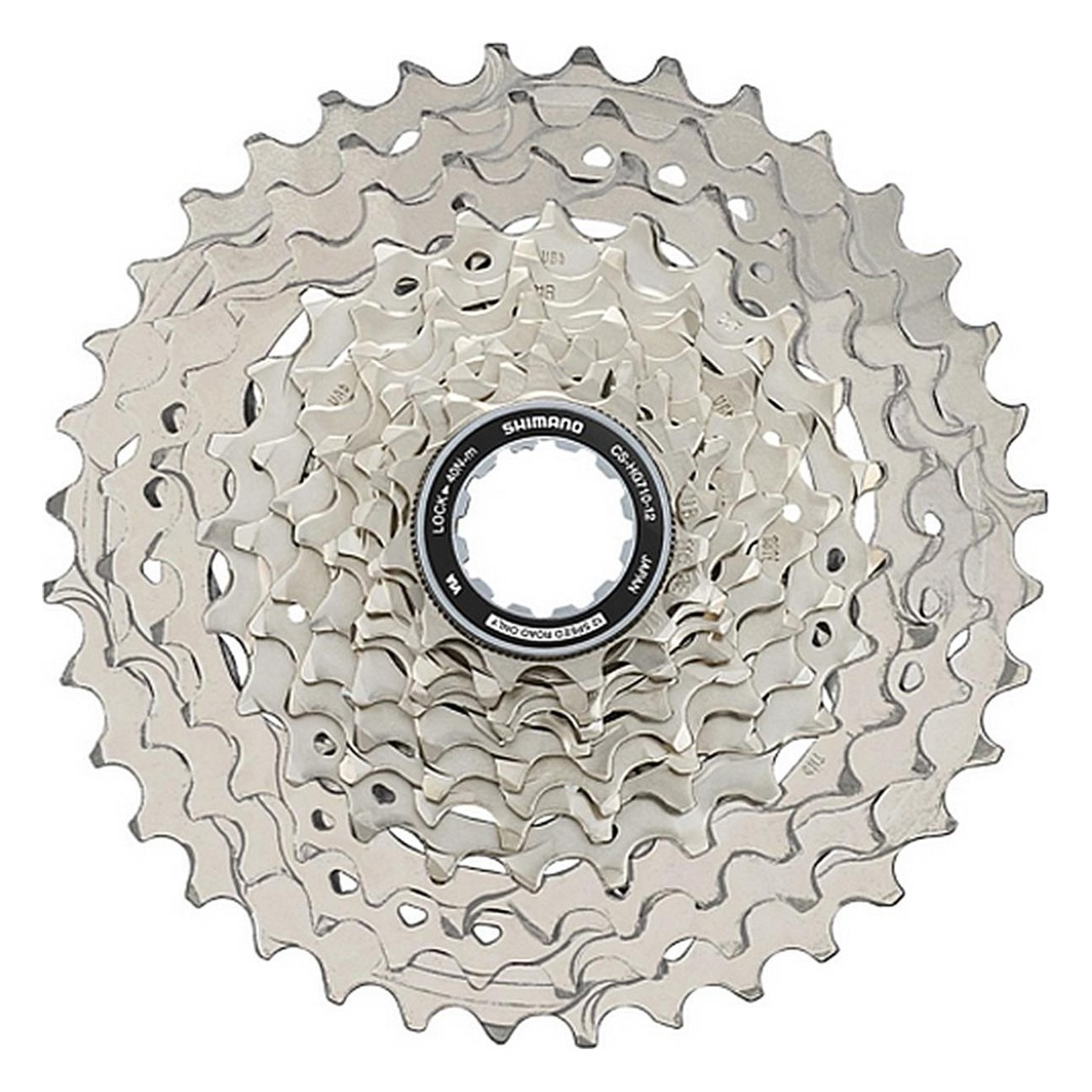 Paquete de piñones de cassette 12V 11-36 Dientes Plata Shimano GRX HG710 Gravel - 1