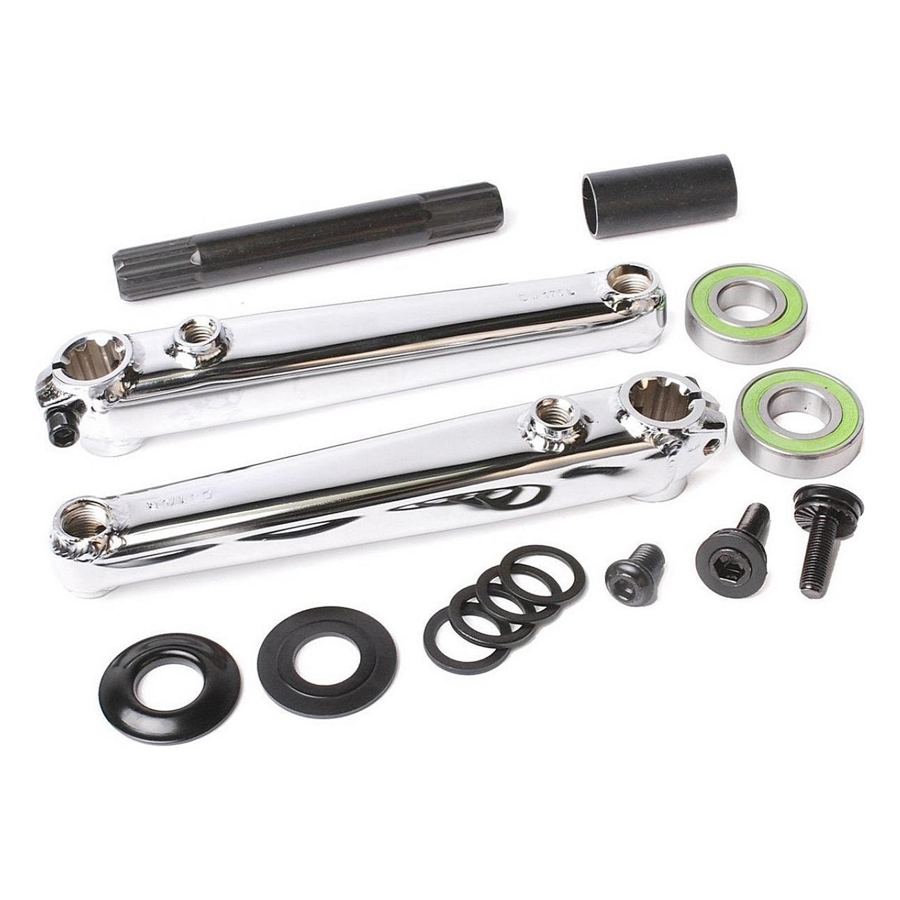 Saker Crankset 3 Pieces 170 mm with 19 mm Spindle and Mid Chrome Bottom Bracket - 1