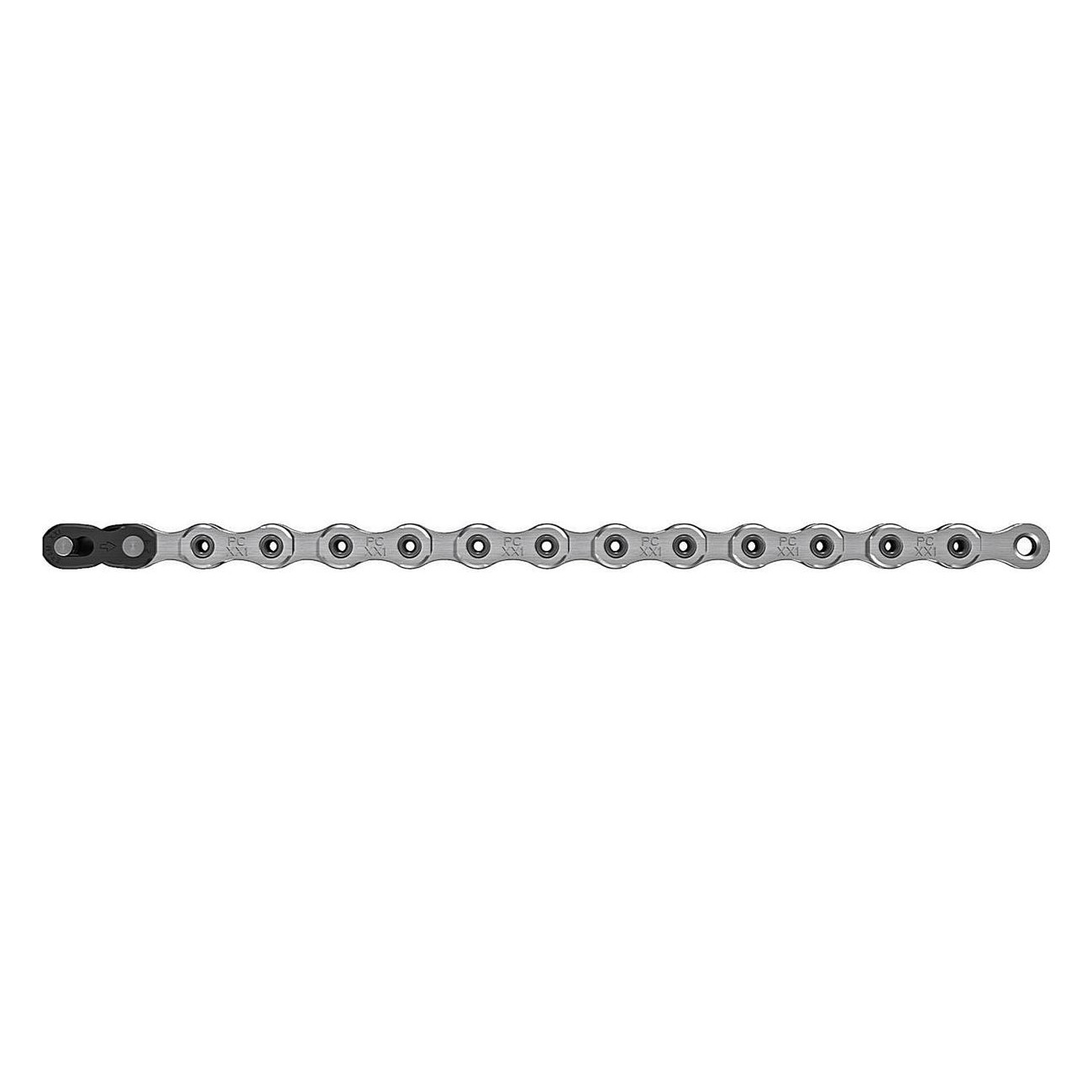 Cadena SRAM XX1 11 Velocidades 118 Eslabones PowerLock Plata Cromada - 1