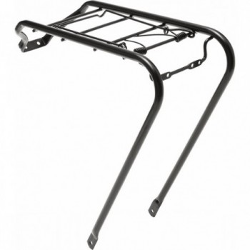 Portapacchi Posteriore MVTEK Olanda 24/26 in Acciaio Nero con Ribaltina per Biciclette - 1 - Porta pacchi-cestini - 800558622817