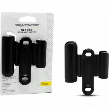 CO2 Canister Holder SLYDER with Slug Plug for Bottle Cage - Essential Cyclist Accessory - 1