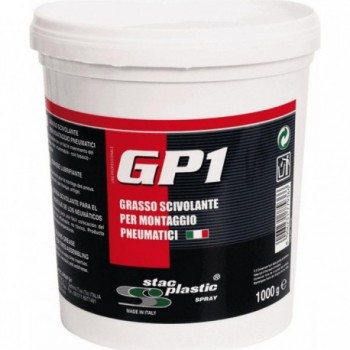 Grasso Scivolante Lubrificante per Montaggio Gomme - Barattolo 1000g - 1 - Lubrificanti e olio - 8006231779366