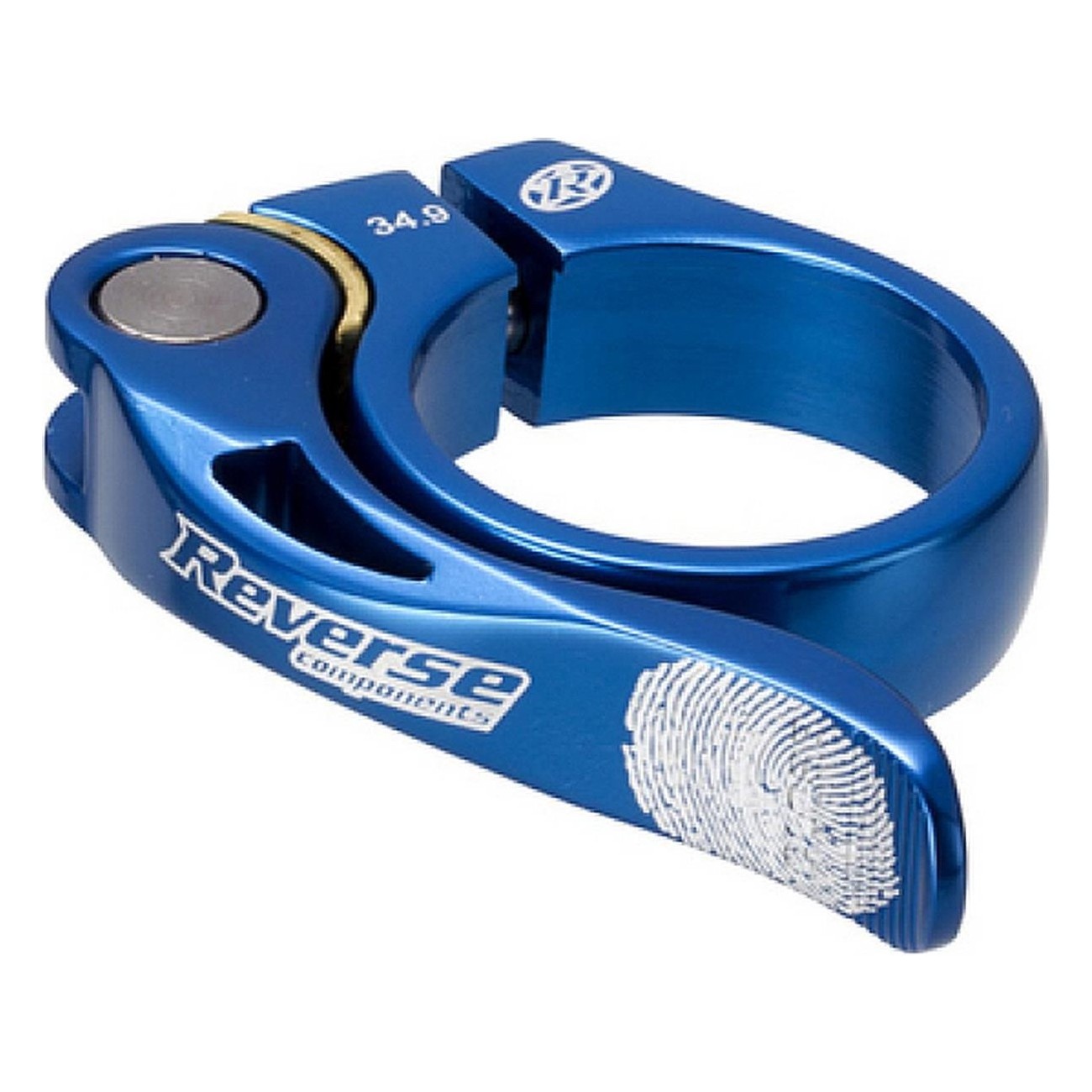 Morsetto Sella Reverse Long Life Ø34,9mm Bleu avec Blocage en Laiton - 1