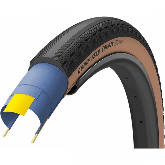 Copertone Tubeless Goodyear County 700x40 Nero/Para 520g - Prestazioni e Affidabilità - 1 - Copertoni - 0810432031608