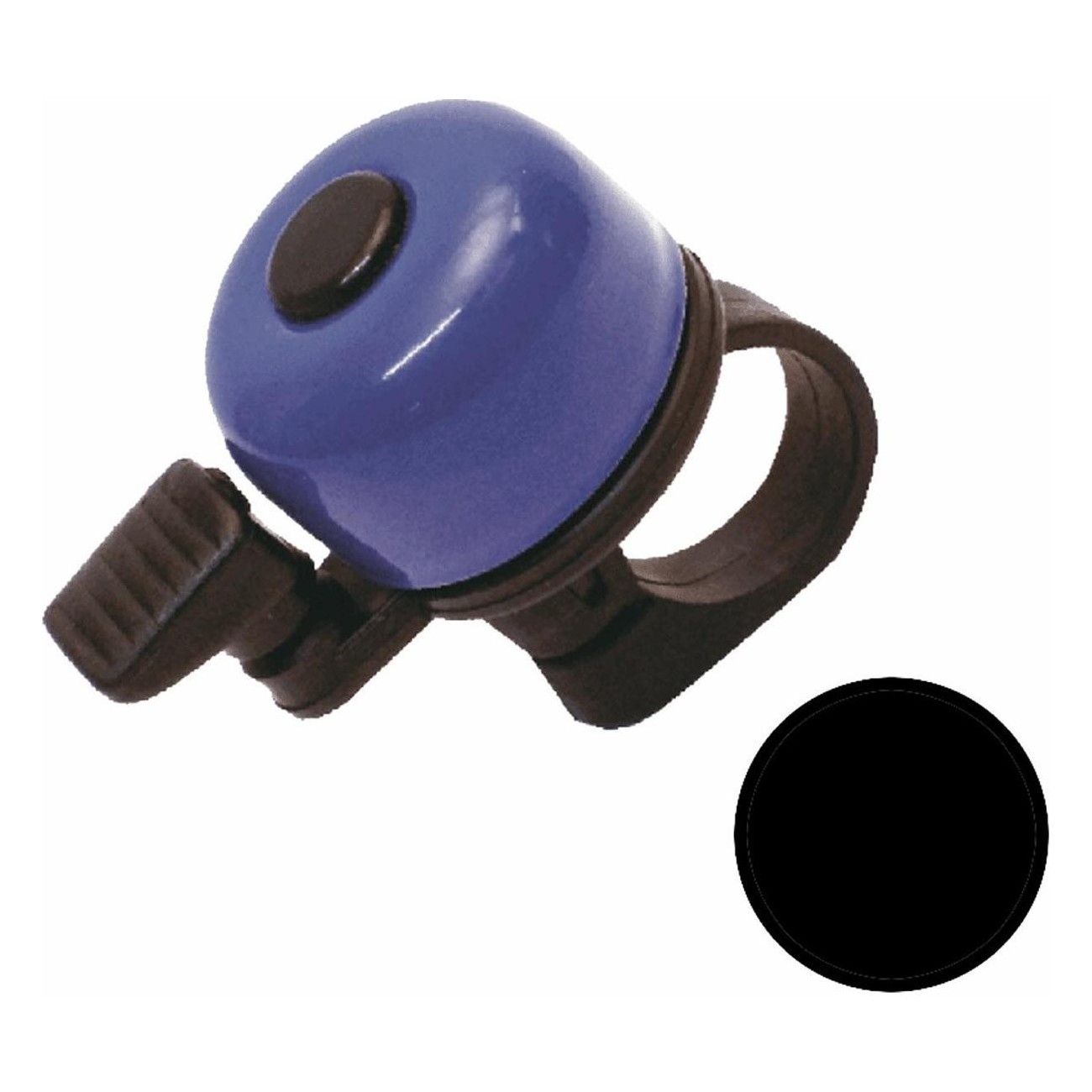 Black RAP 35mm Bell for 22mm Handlebar MVTEK - Clear and Loud Sound - 1