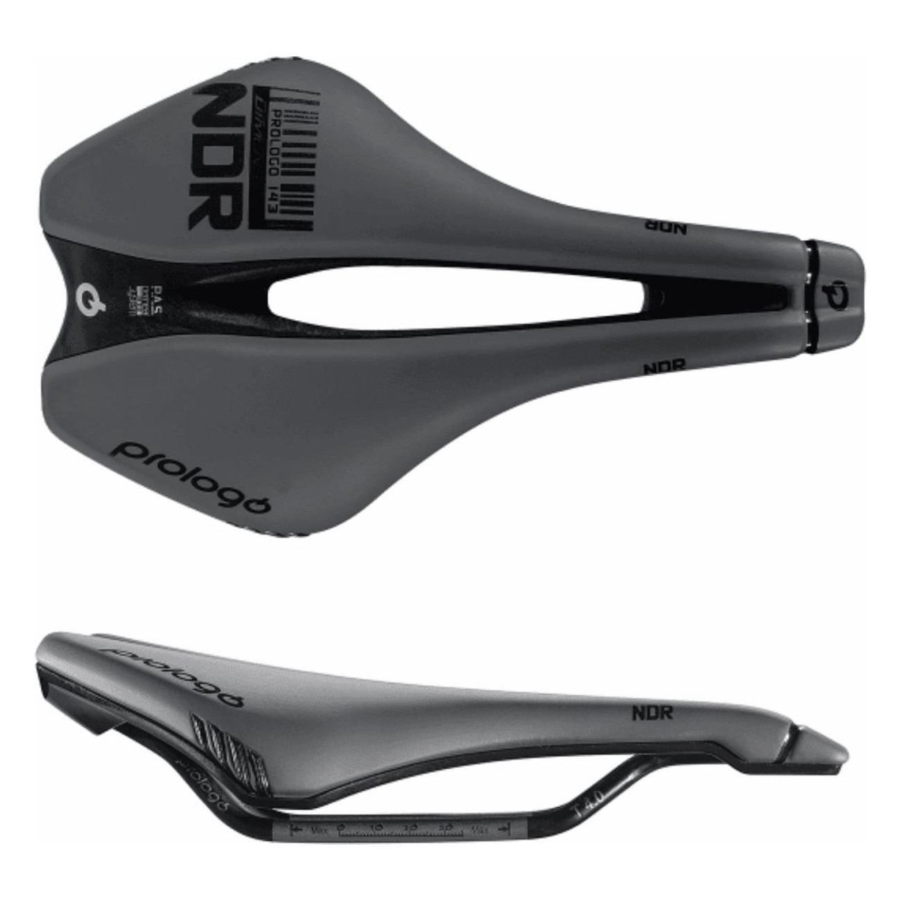 Dimension NDR Off Road/Road Saddle in Microfiber 245x143mm Anthracite/Black - 1