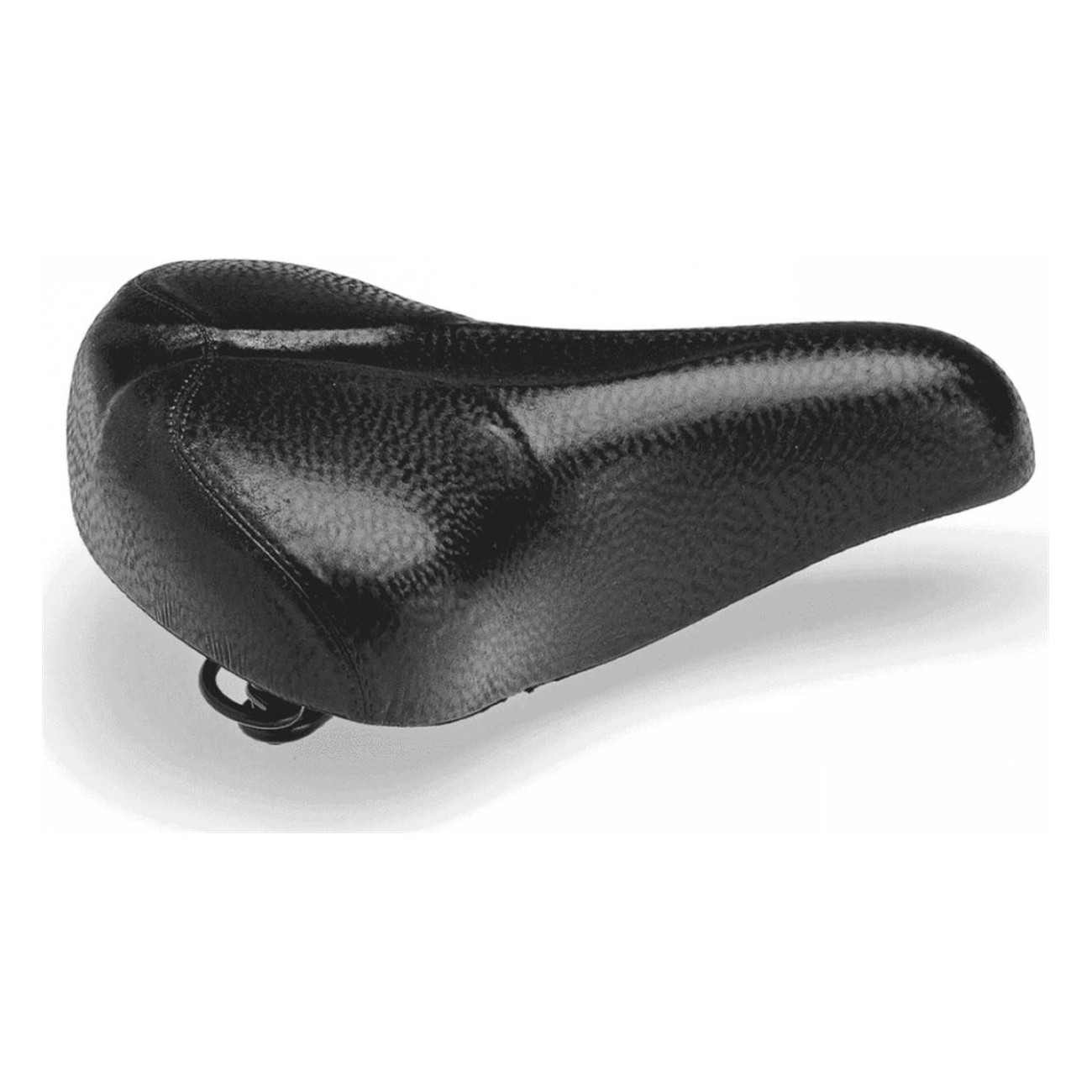 Black Citybike Saddle with Springs, 270x210 mm - Comfort for City Rides - 1