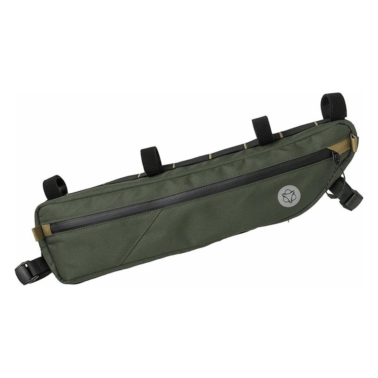 Sac Venture 4L pour Bikepacking Vert Militaire, 49x12x6 cm, Cadre Moyen - 1